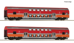 Roco 6280047 - TT - 2-tlg Set Doppelstockwagen, Polregio, Ep. VI